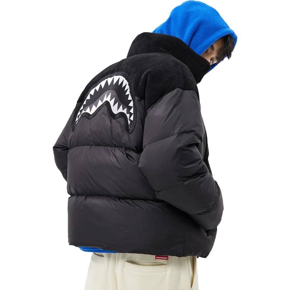 Укороченная пуховая куртка SPRAYGROUND унисекс, Цвет: черный, Размер: M | Китай.рф