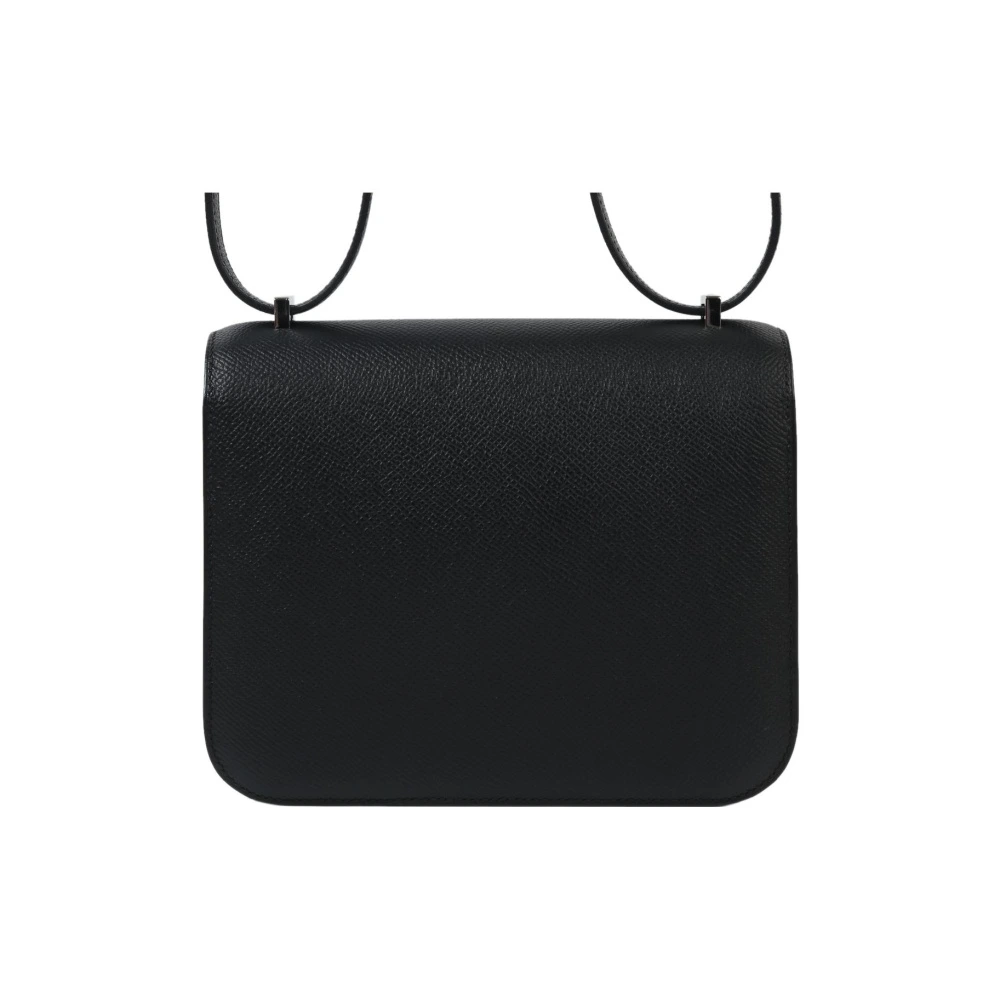 Мини-сумка Hermes Constance 19 из кожи Epsom, черная, Полный оригинальный комплект металлической пленки: Полный комплект оригинальной аппаратной пленки, Год: Штамп B | Китай.рф