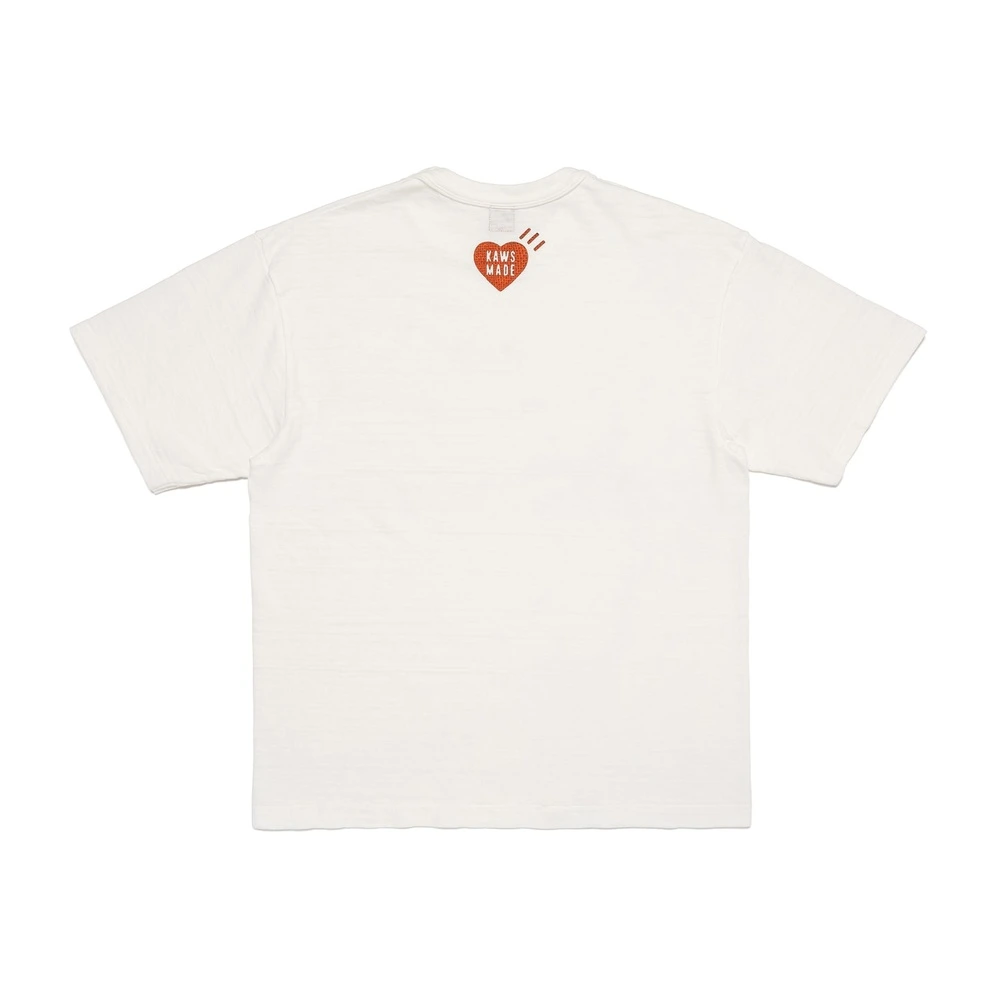 Футболка HUMAN MADE X Kaws Graphic Ii SS24 с принтом тигра, Цвет: Белый, Размер: 3XL | Китай.рф