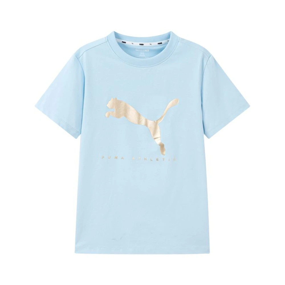 Футболка PUMA AthleticSportstyle T Shirt Ice Blue Unisex, Размер: 140, Цвет: Ледяной синий 80901 | Китай.рф