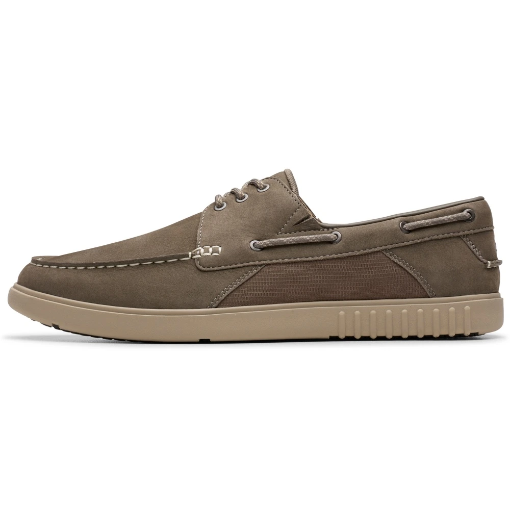 Clarks Туфли-лодочки Liroll Deck, мужские, серые, Цвет: серый 261826297, Размер: 40 | Китай.рф