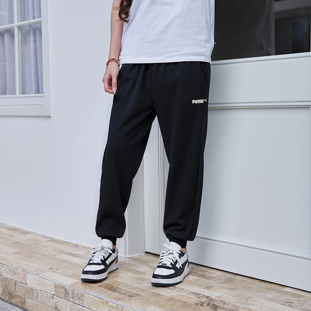 Повседневные брюки PUMA унисекс, черные, с манжетами, Цвет: черный, Размер: XS | Китай.рф