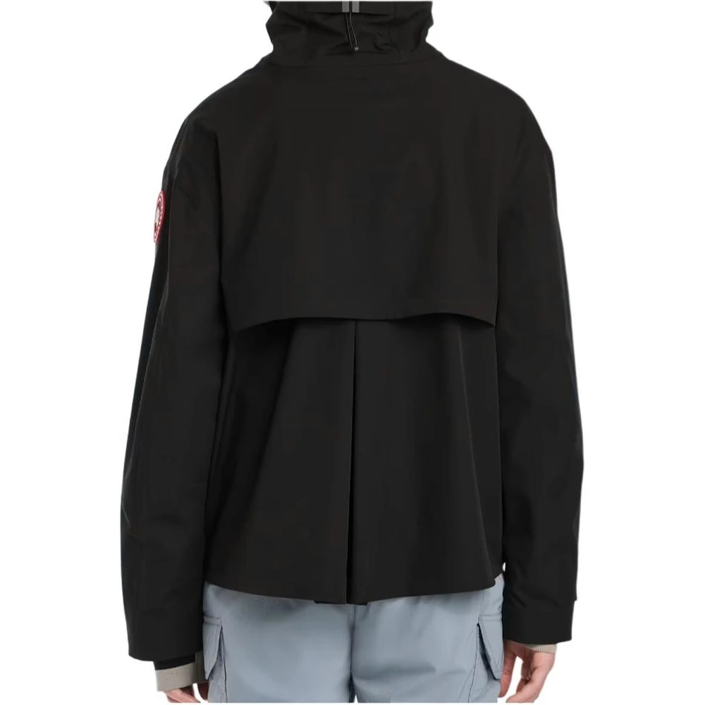Женская дождевик-куртка Canada Goose Tofino с капюшоном, Цвет: черный, Размер: XS | Китай.рф