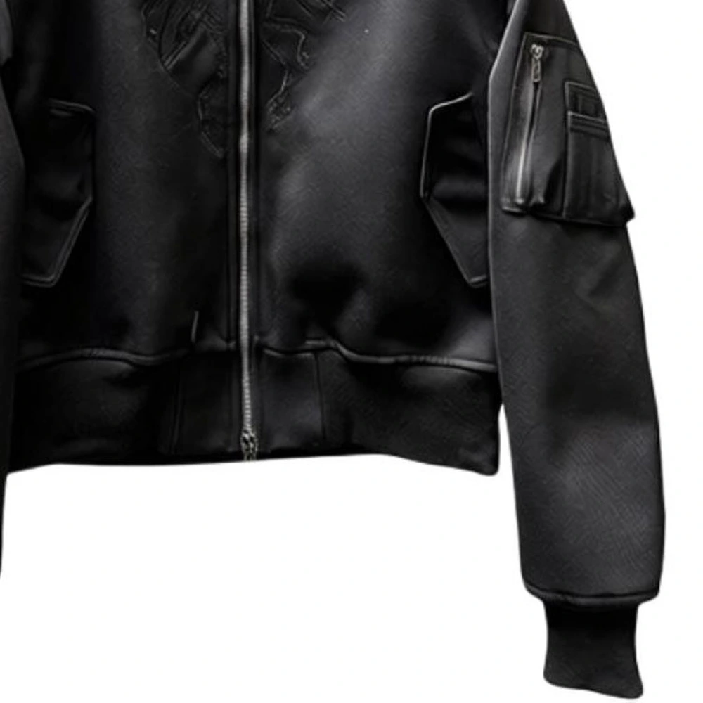 Куртка Undermycar BLACK MAMBA EMBROIDERED CROPPED MA-1 мужская, Цвет: черный, Размер: 2 | Китай.рф