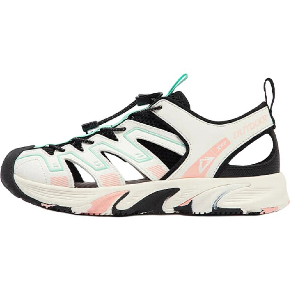 Сандалии XTEP Sandal Black White Green Teenagers, Цвет: Черный, белый и зеленый, Размер: 33 | Китай.рф