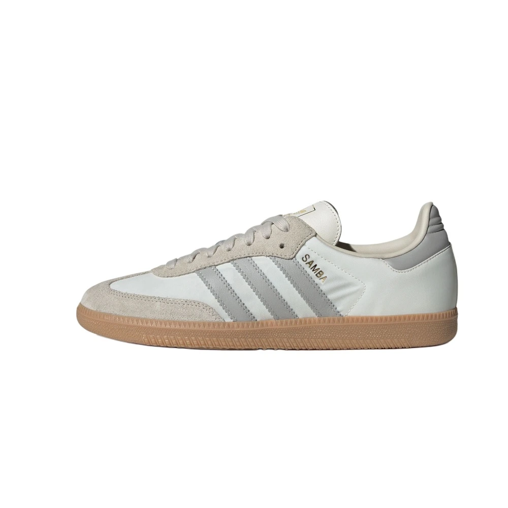 Кроссовки adidas originals SAMBA OG T-образный нос унисекс серо-белые, Цвет: Нефритово-белый/светло-серый/буро-коричневый, Размер: 36 | Китай.рф