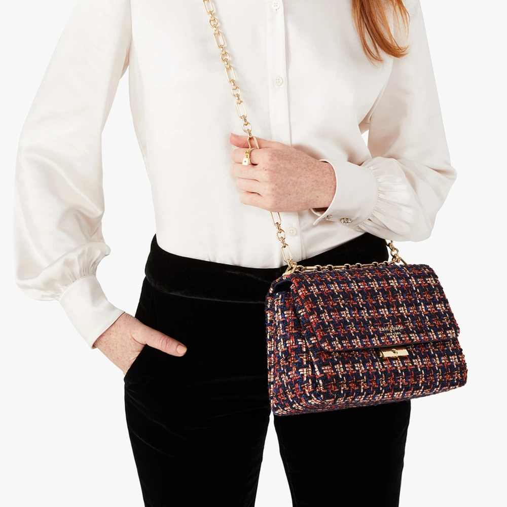 Сумка через плечо Kate Spade Carlyle Tweed Small Square Bag, Характеристики: Базовая комплектация (сумка + пыльник) | Китай.рф