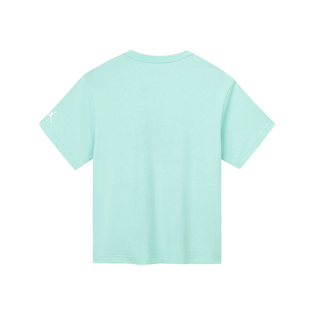 Футболка Jordan T-Shirt Short Sleeve Leaf Grid Color Kids', Цвет: цвет лиственной решётки, Размер: (XS)135/68 | Китай.рф