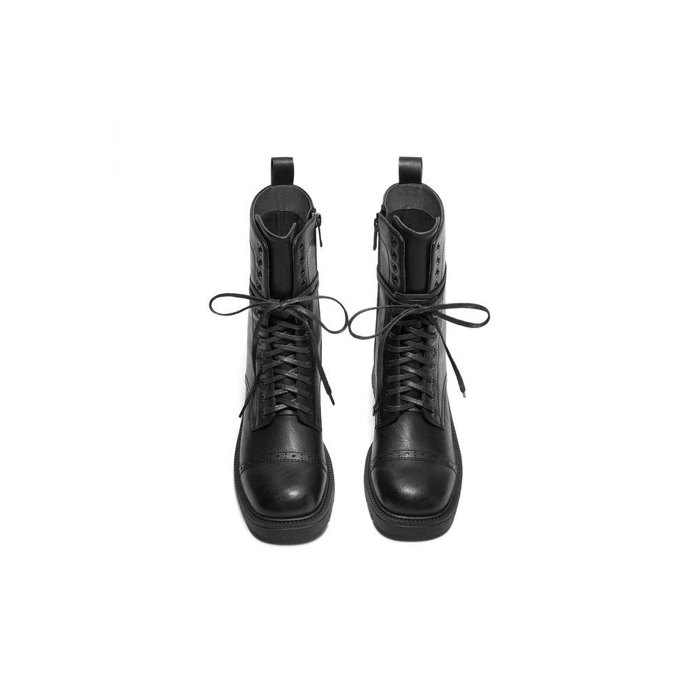 Ботинки BELLE Combat Boots 5cm женские, Цвет: черный, Размер: 34 | Китай.рф