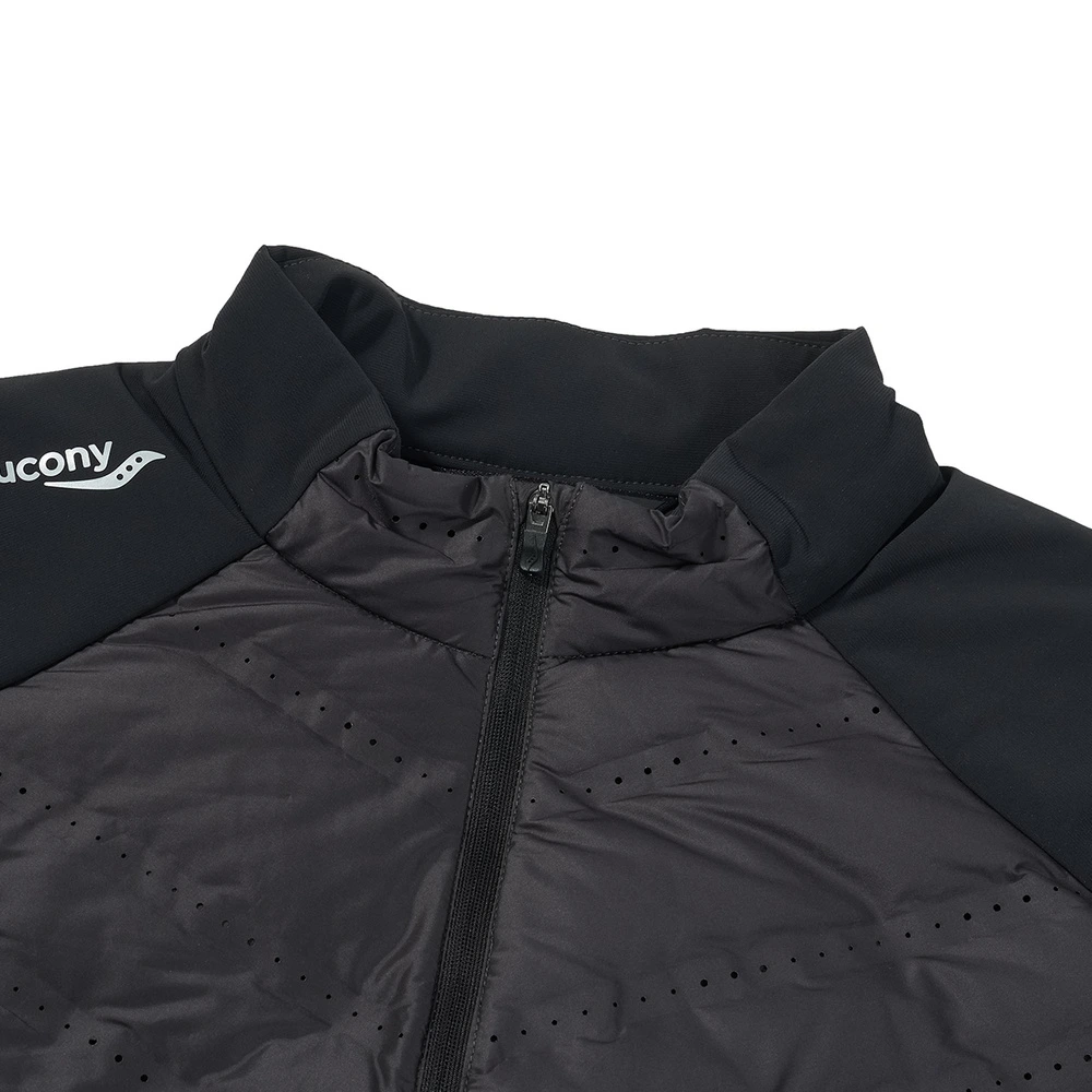 Пуховик Saucony Jet Black Stand Collar Унисекс, Цвет: Настоящий черный, Размер: XS | Китай.рф
