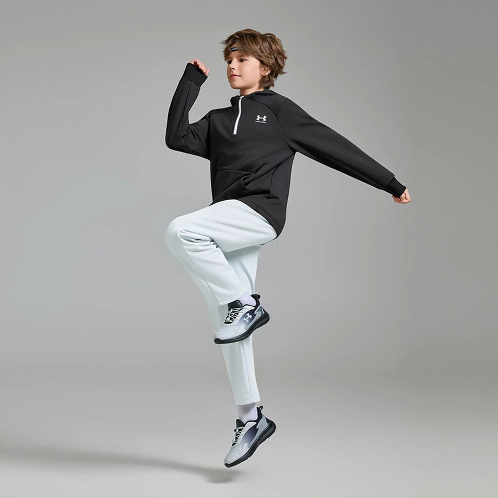 Трикотажные спортивные брюки Under Armour с начесом для подростков, Цвет: светло-серый, Размер: 150 | Китай.рф
