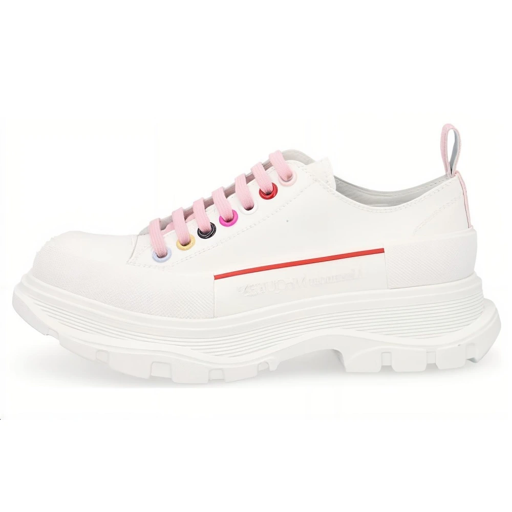 Женские ботинки Alexander McQueen Tread Slick на платформе белые, Размер: 40, Ширина: С оригинальной коробкой для обуви | Китай.рф