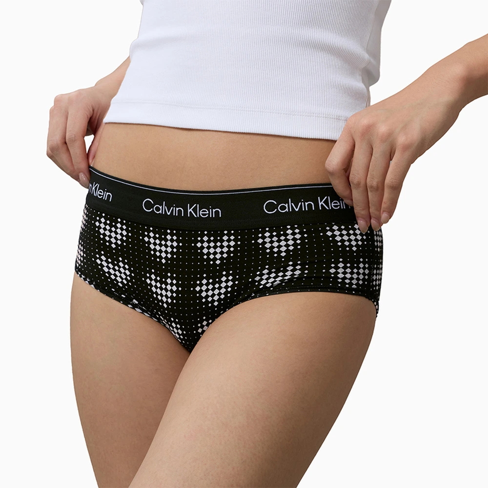 Женские трусы Calvin Klein Модерн Гравитация с сердечками, Размер: XS, Цвет: 2OX-черный с сердечками | Китай.рф