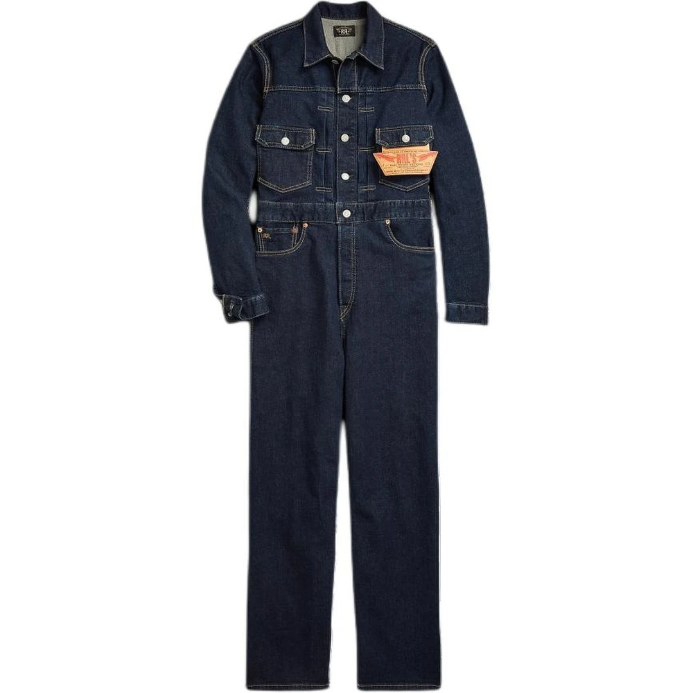 Бодисиут Double RL FW24 с пуговицами, темно-синий, женский, Цвет: темно-синий, Размер: 1 | Китай.рф