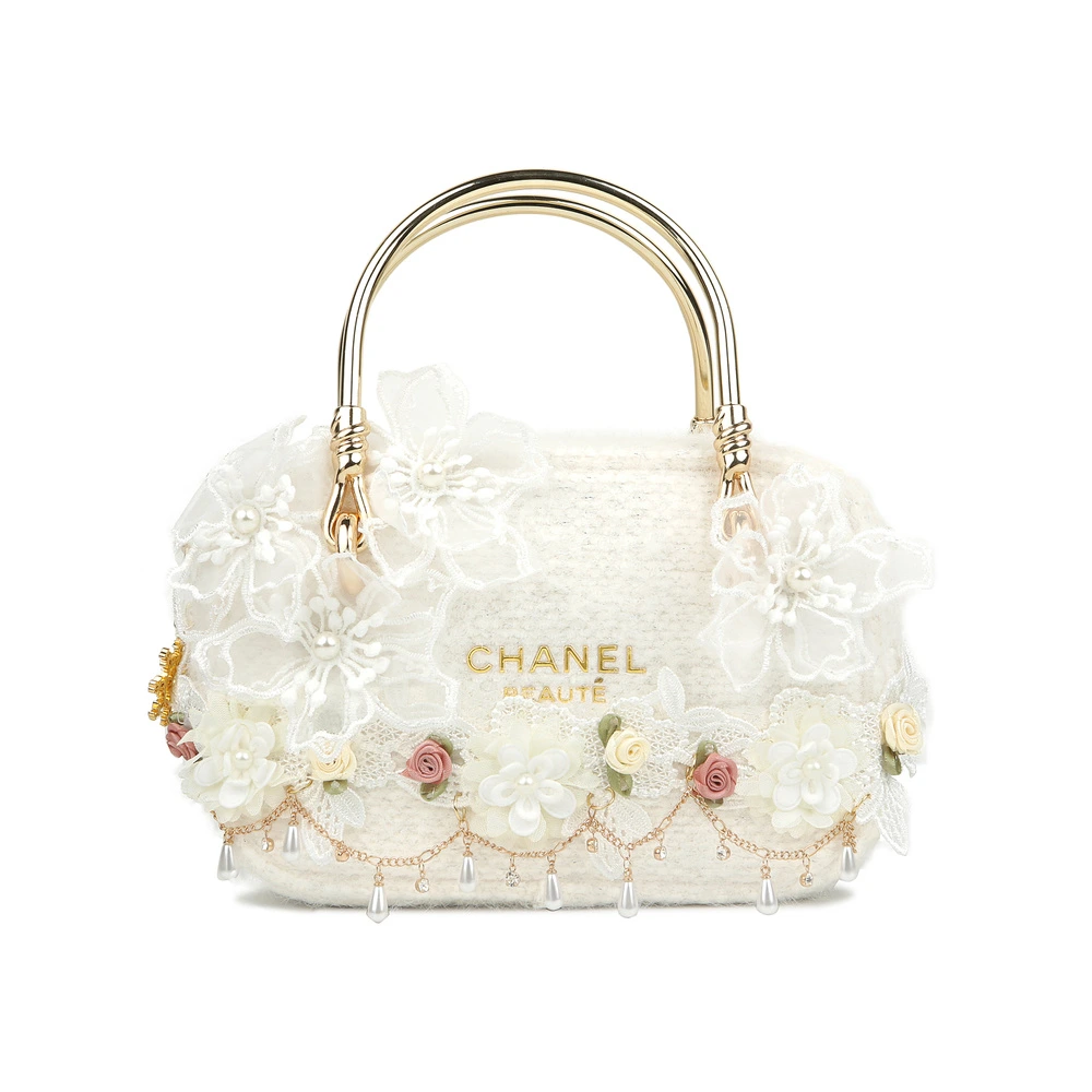 Сумка CHANEL женская с вышивкой и кружевом, Набор: Платиновый сад | Китай.рф