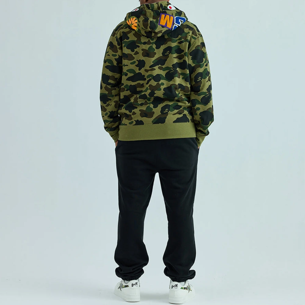 Толстовка BAPE с капюшоном унисекс, Цвет: зеленый, Размер: L | Китай.рф