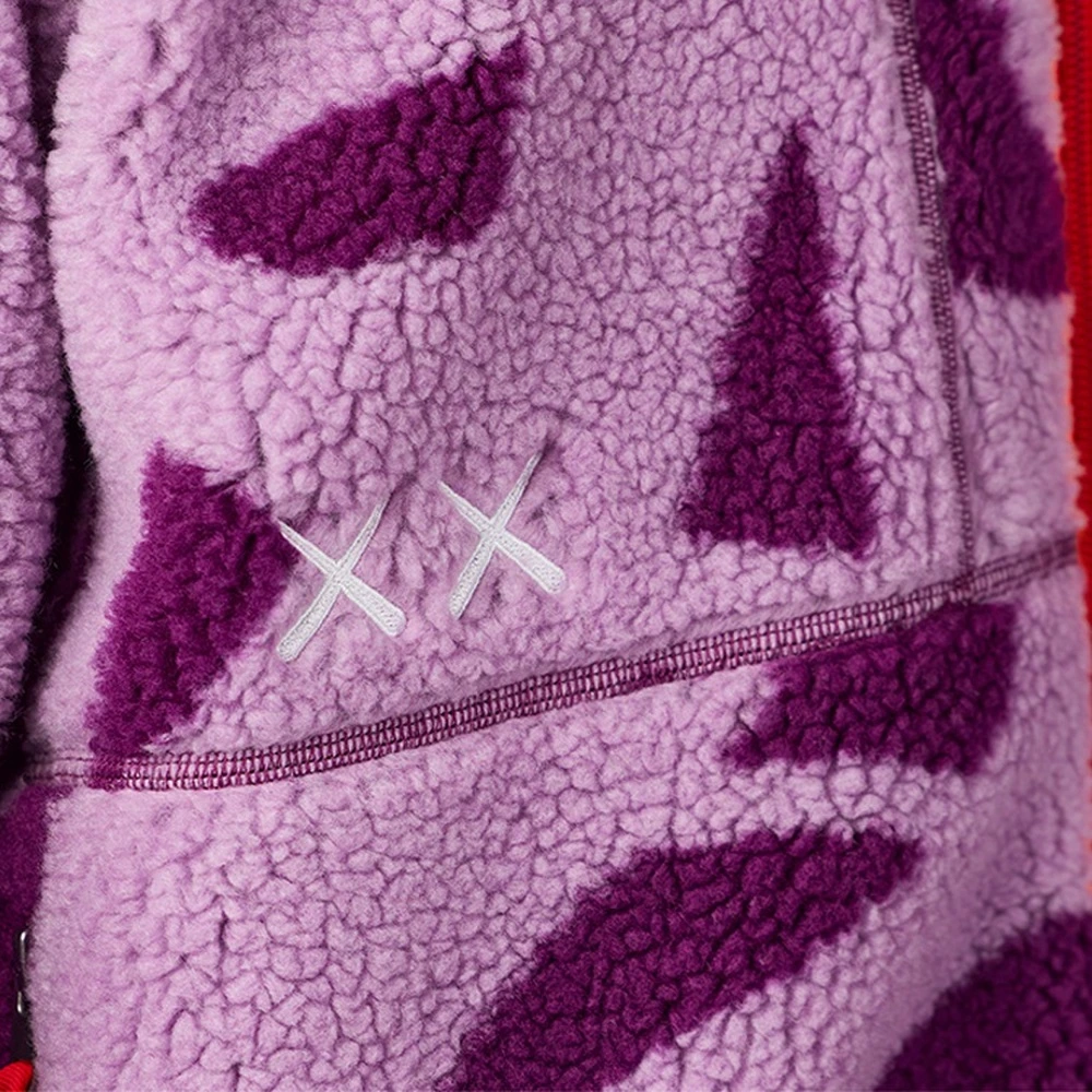 Флисовая куртка THE NORTH FACE x KAWS мужская фиолетовая, Цвет: Фиолетовый, Размер: XL | Китай.рф