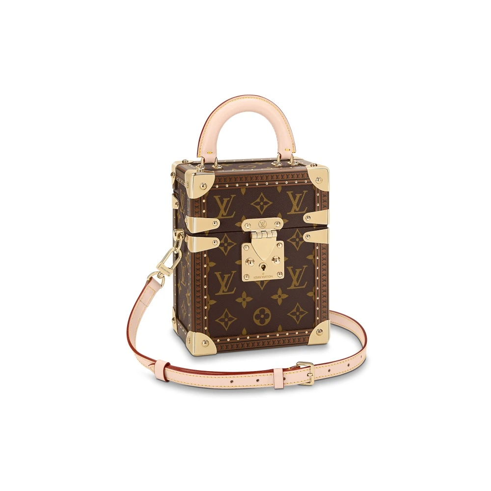 Сумка Louis Vuitton Monogram с кожаными вставками, коричневая, женская, Упаковка: Подарочная коробка (базовая комплектация + оригинальная коробка) | Китай.рф