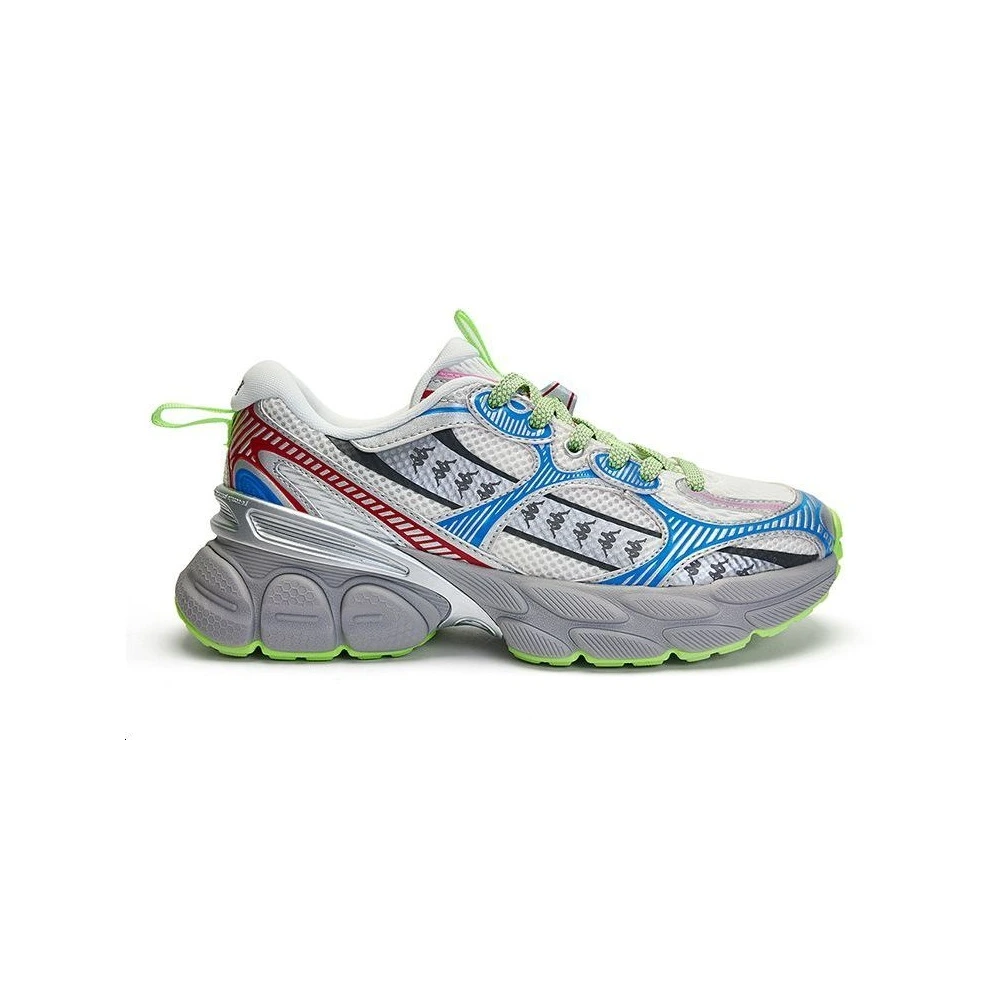 Кроссовки Kappa Back to Back Chunky Sneakers унисекс, цвет White Silver Blue, Цвет: классический белый/серебристый/синий-012B, Размер: 35 | Китай.рф