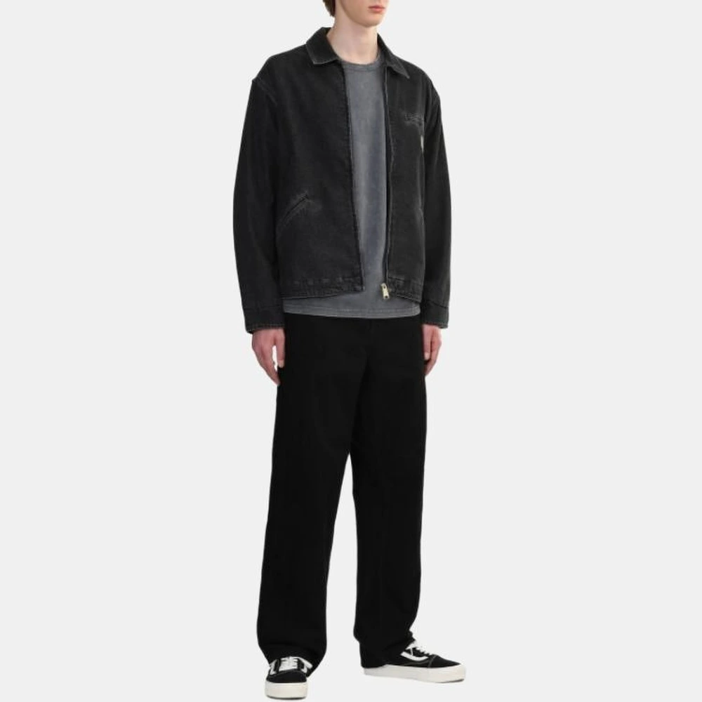 Джинсовая куртка Carhartt WIP на молнии унисекс черная, Цвет: черный, Размер: S | Китай.рф