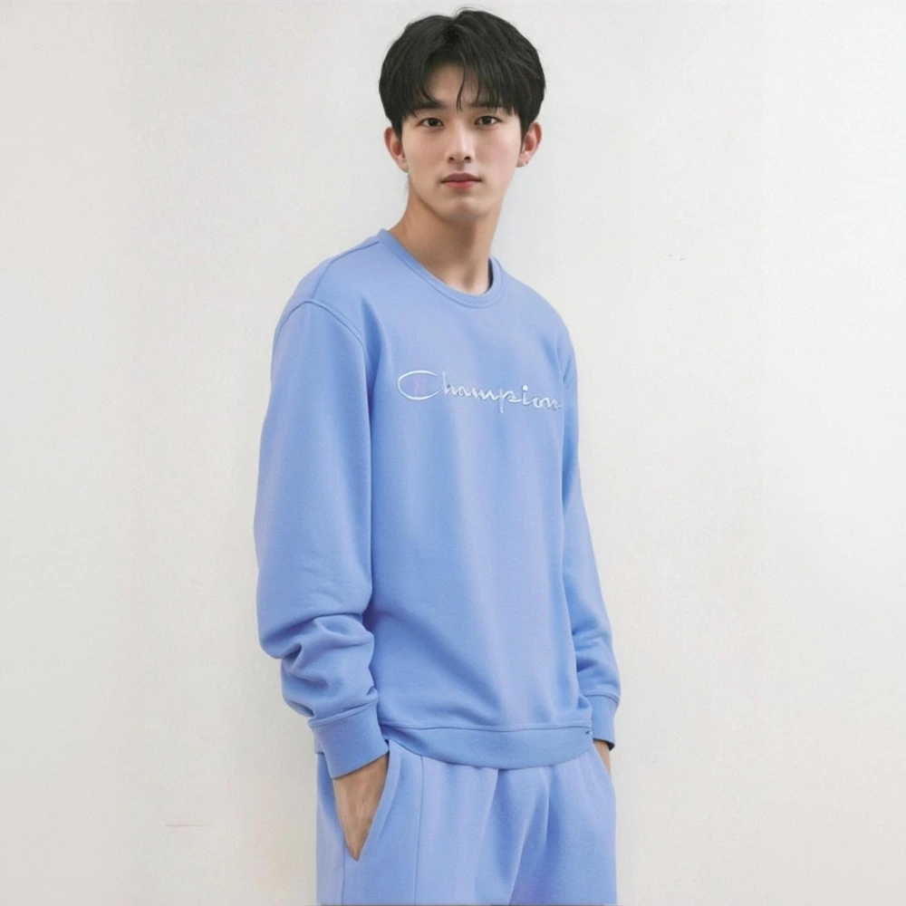 Толстовка Champion SS25 Icons унисекс, из Китая, Цвет: синий, Размер: S | Китай.рф