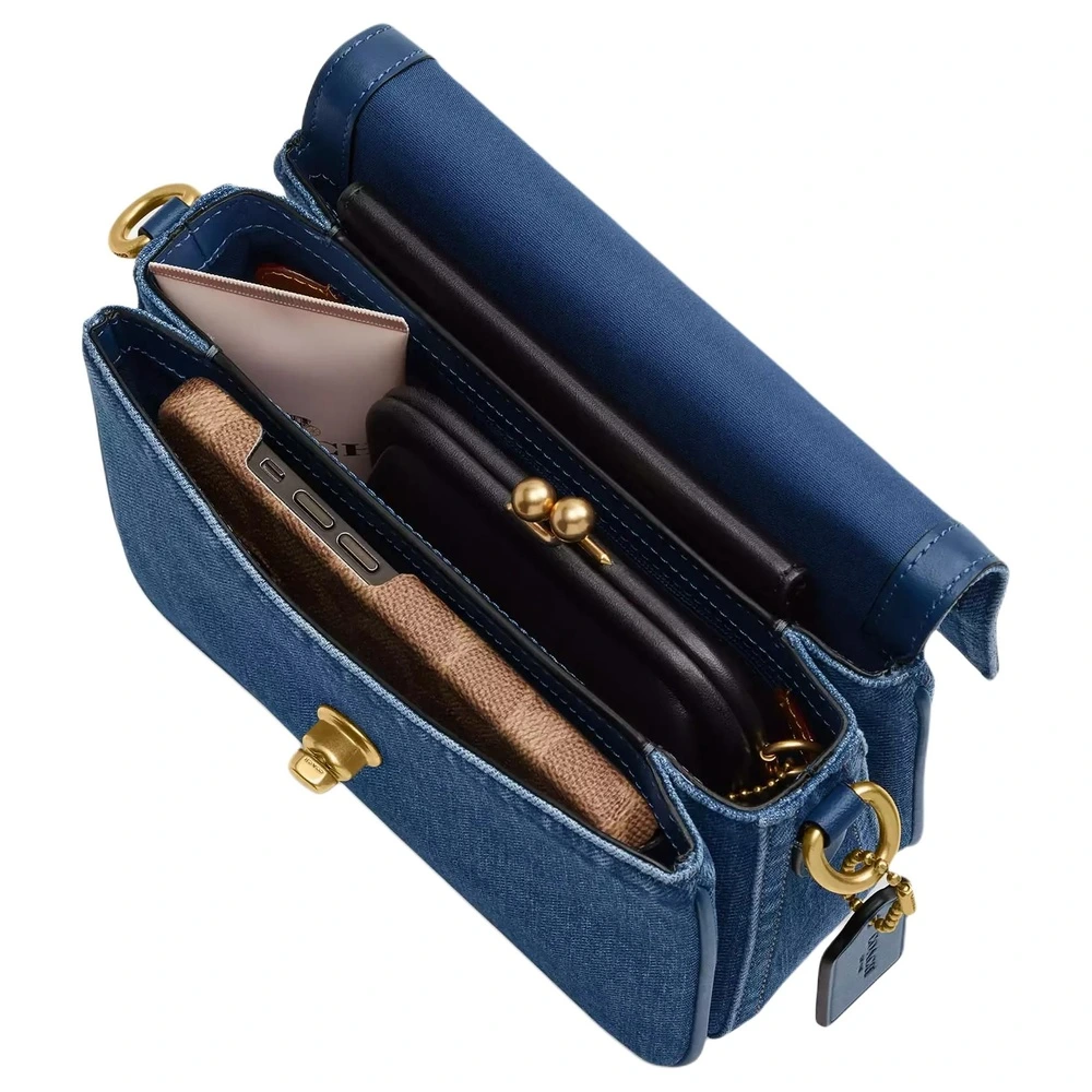 Сумка через плечо COACH Cassie Denim With Calfskin, Упаковка: Базовая комплектация (сумка + пыльник) | Китай.рф