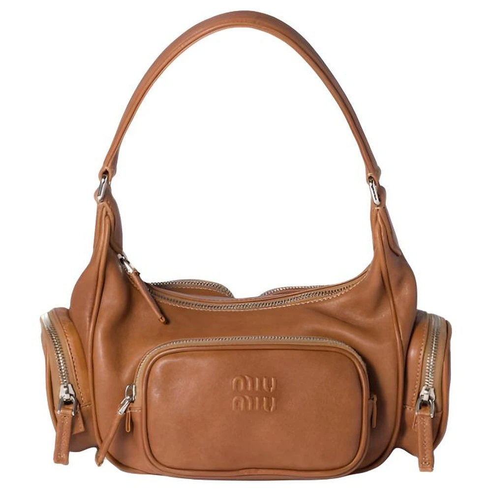 Сумка MIU MIU Leather Handbag женская карамель, Упаковка: Базовая комплектация (сумка + пыльник) | Китай.рф