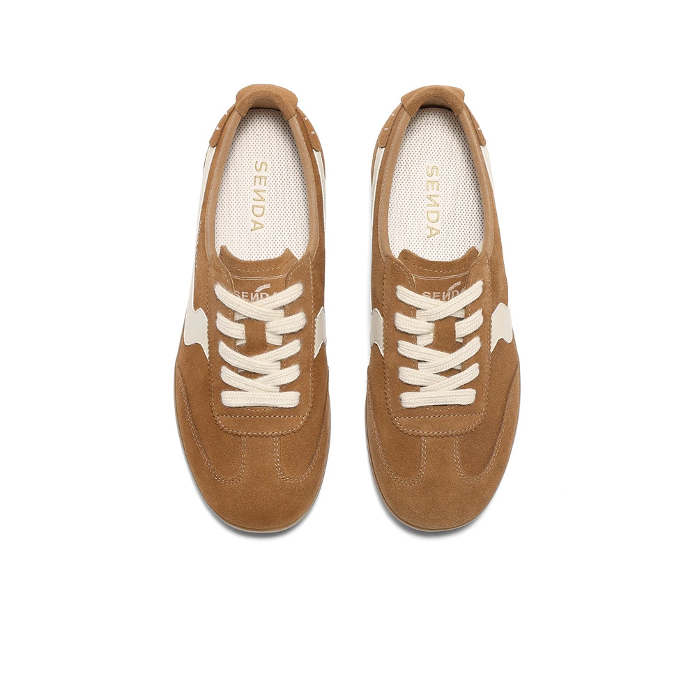 Кроссовки Senda Lightweight Low Top Casual Shoes женские, Цвет: коричневый, Размер: 34 | Китай.рф