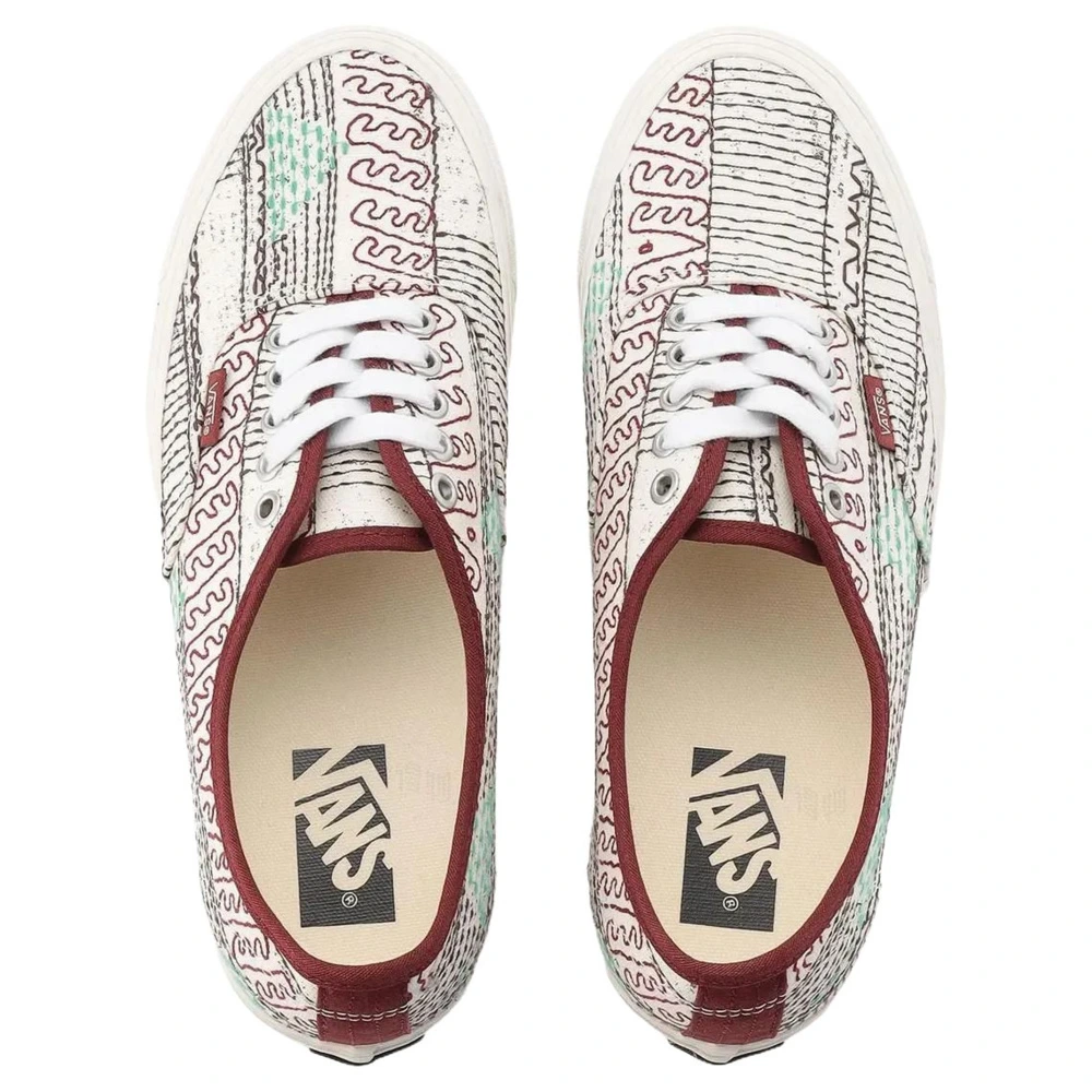 Кроссовки для скейтборда Vans Premium Authentic 44 LX, бело-красные, Цвет: бело-красный, Размер: 36 | Китай.рф