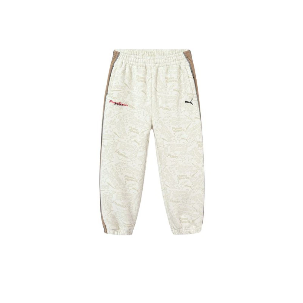 Трикотажные спортивные брюки PUMA детские с начёсом, Цвет: Кофейный 00355, Размер: 110 | Китай.рф