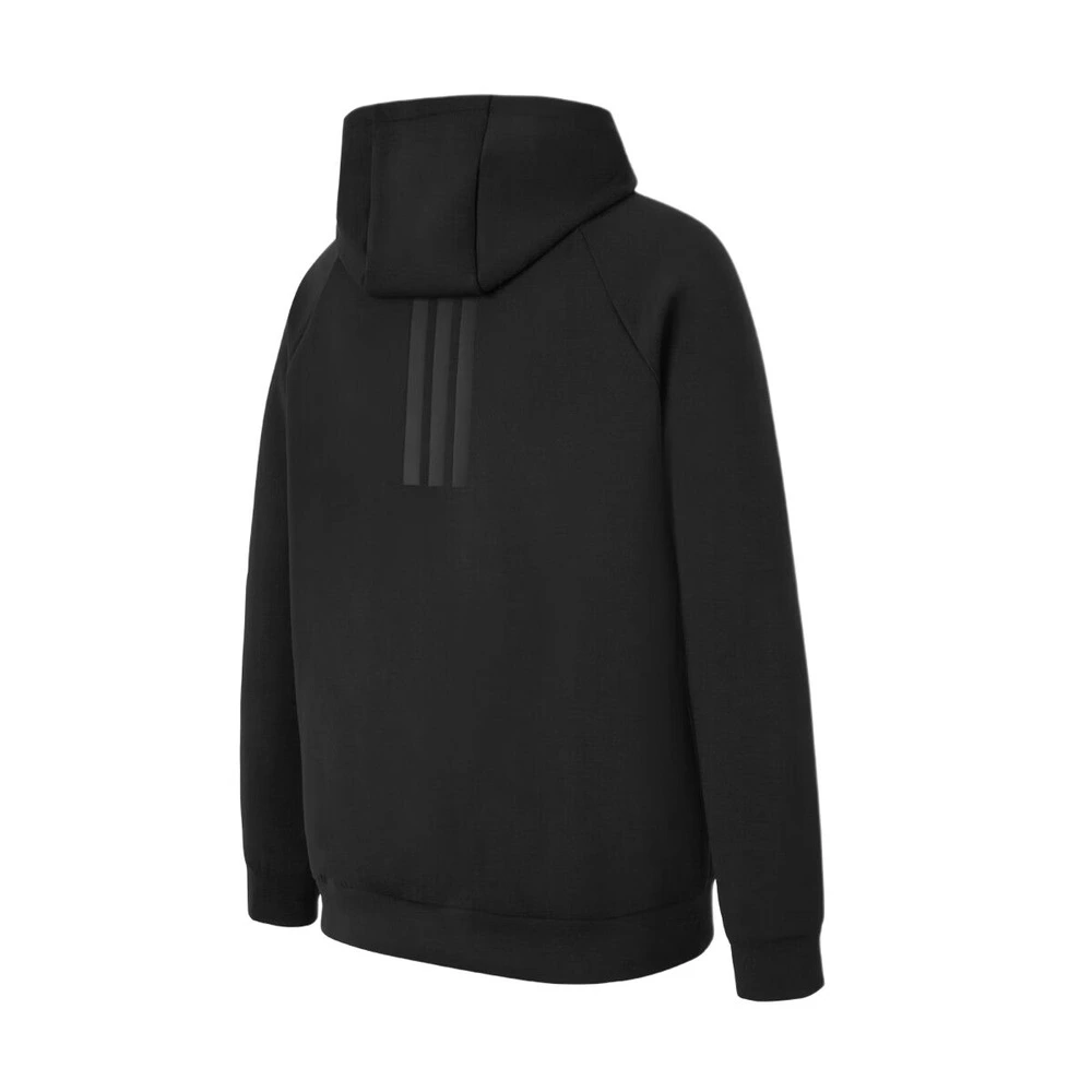 Куртка adidas мужская чёрная с капюшоном, Цвет: черный, Размер: S | Китай.рф