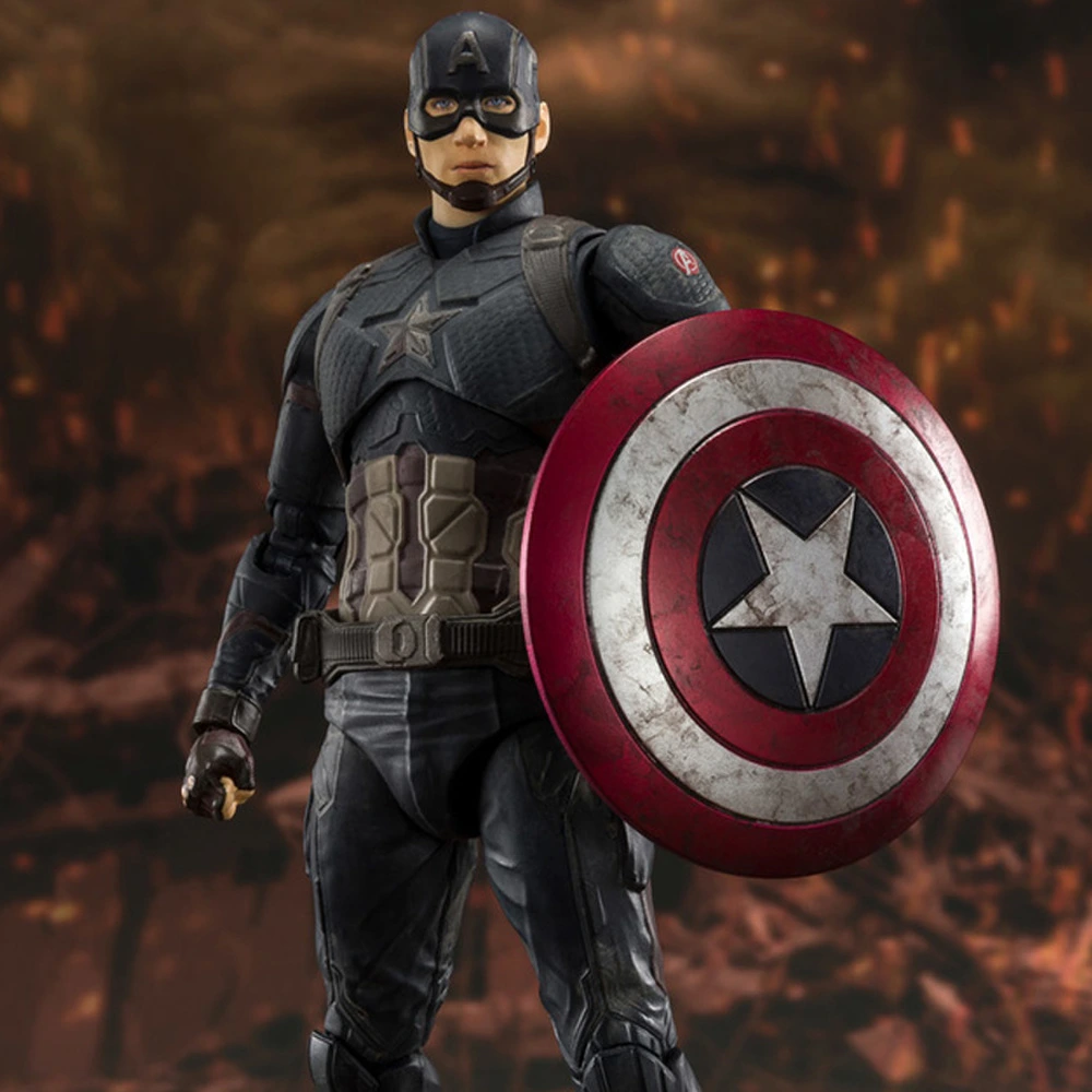 Фигурка BANDAI Капитан Америка SHF Мстители Финал 15 см, Название продукта: Мстители 4 Капитан Америка | Китай.рф