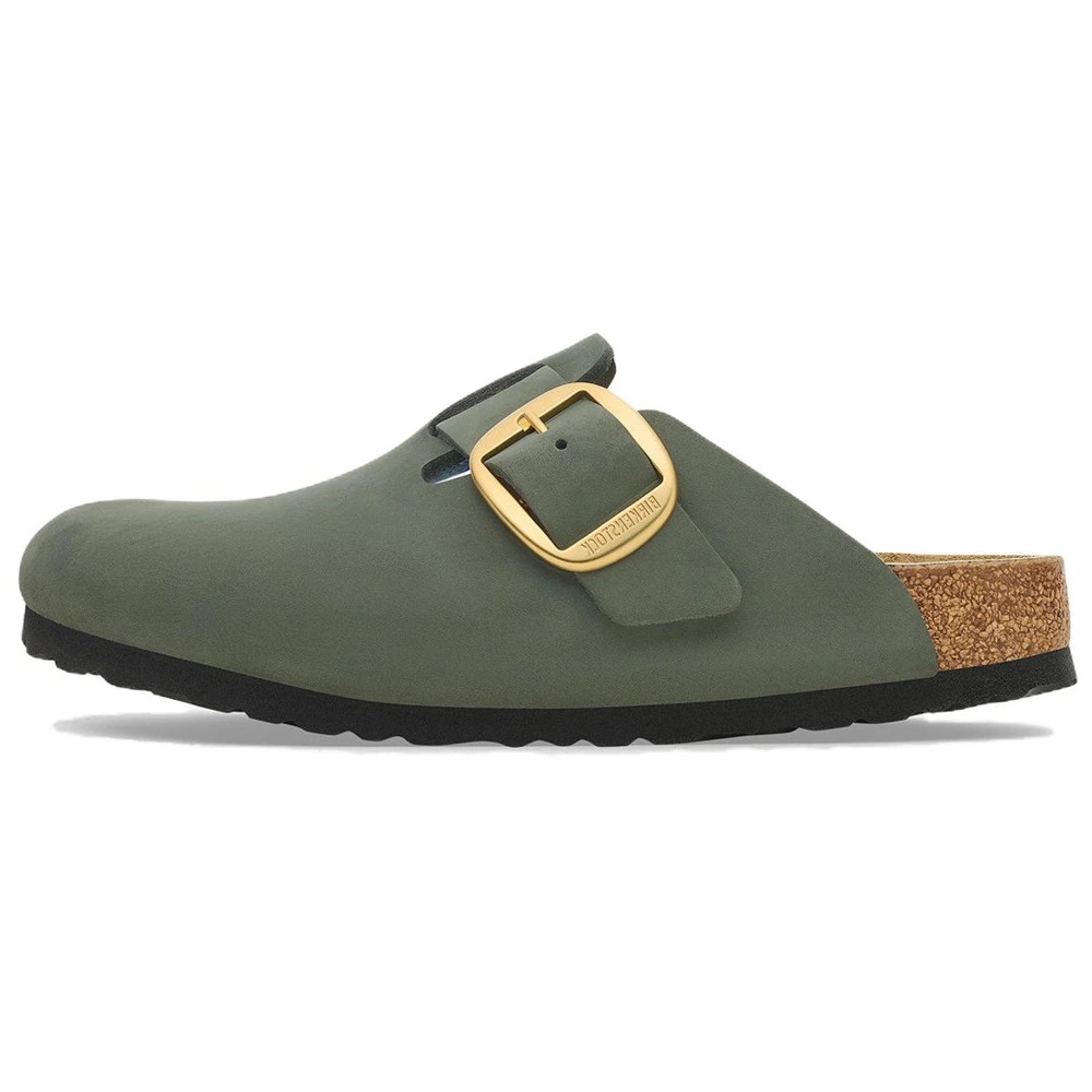 Тапочки Birkenstock Boston зеленые узкие, Цвет: зеленый, Размер: 35 | Китай.рф