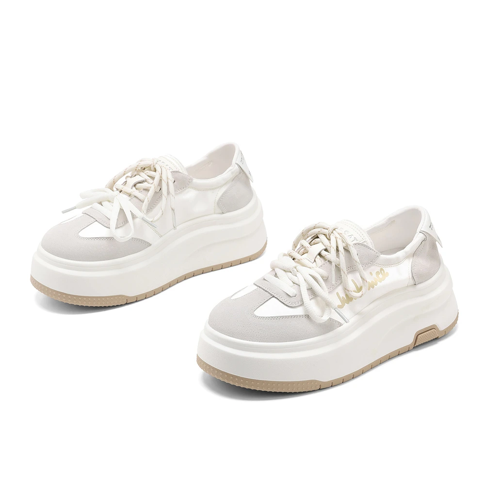 Кроссовки для скейтборда ST&SAT Slip Resistant Abrasion Resistant Low Top Women's, Цвет: молочный, Размер: 36 | Китай.рф