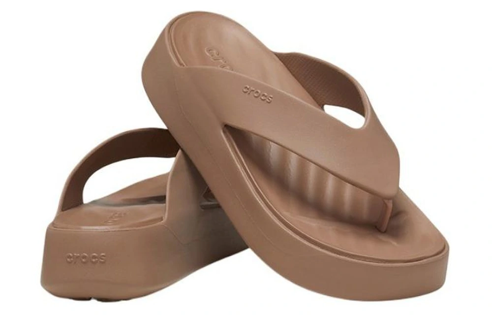 Шлепанцы Crocs EVA модные универсальные удобные женские коричневые, Цвет: коричневый, Размер: 34-35 | Китай.рф