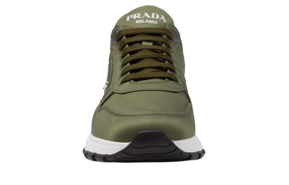Кроссовки PRADA PRAX 1 мужские из кожи, низкий верх, зеленые, Цвет: зеленый, Размер: 39.5, Ширина: С оригинальной коробкой для обуви | Китай.рф