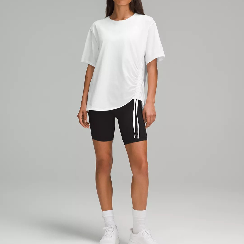 Футболка Lululemon с круглым вырезом, Цвет: БЕЛЫЙ, Размер: XS | Китай.рф