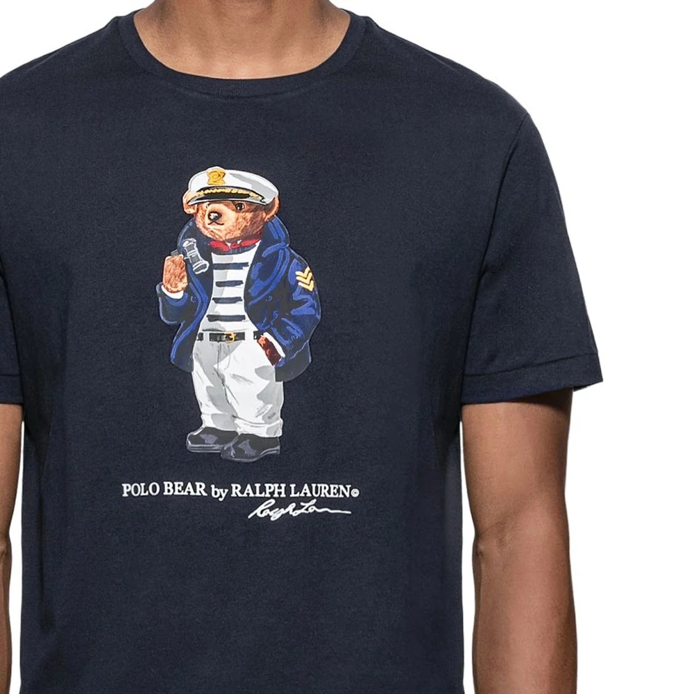 Футболка Polo Ralph Lauren SS24 T Shirt Men's Marine Blue, Цвет: темно-синий, Размер: XS | Китай.рф