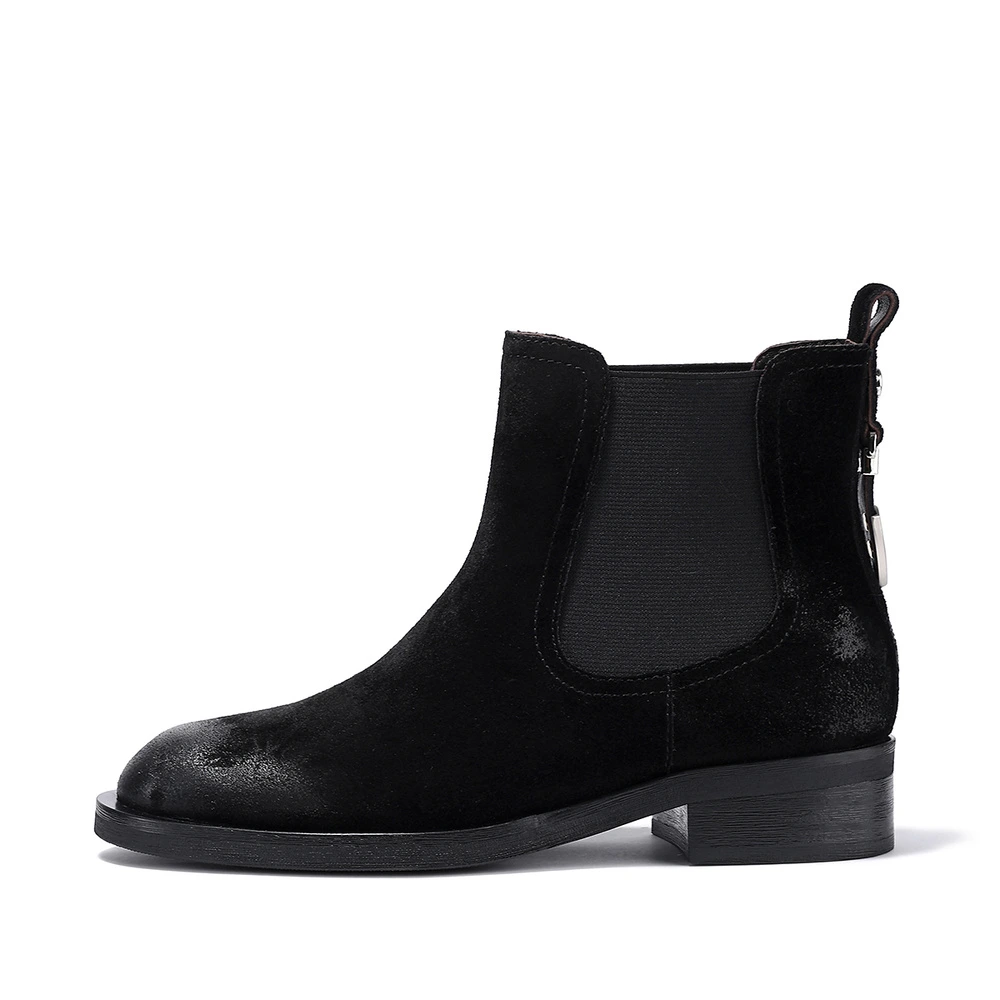 Ботинки Челси BELLALILY Women's Black/Coffee, Цвет: черный, Размер: 35 | Китай.рф