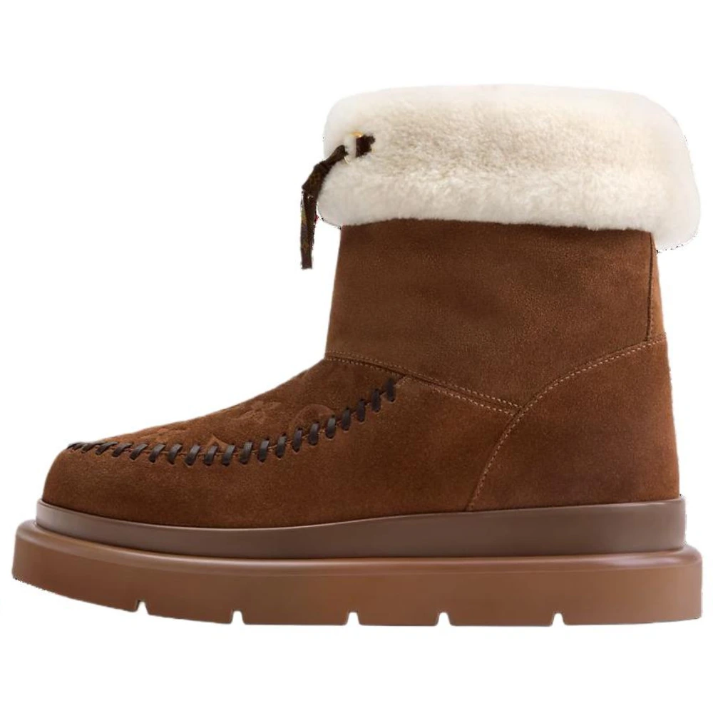 Зимние ботинки LOUIS VUITTON SKI Cortina женские коричневые, Набор: С оригинальной коробкой для обуви, Размер: 37 | Китай.рф