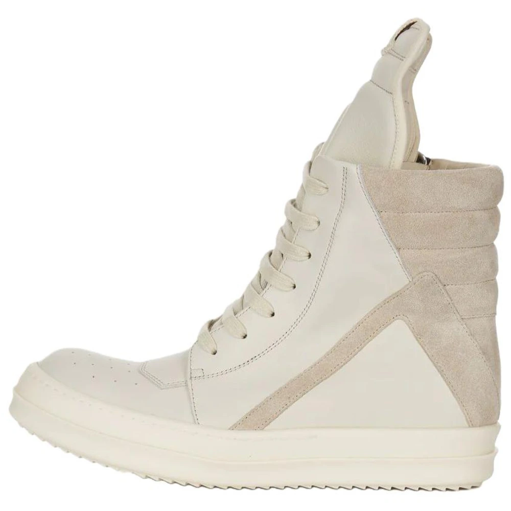 Кроссовки Rick Owens Geobasket для скейтборда, Цвет: Белый, Издание: С оригинальной коробкой для обуви, Размер: 36 | Китай.рф