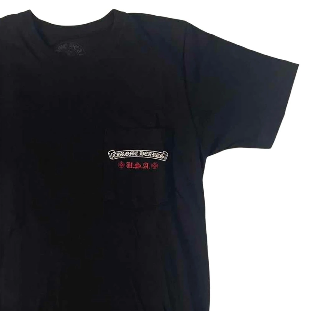 Футболка Chrome Hearts с принтом, черная, Цвет: черный, Размер: S | Китай.рф