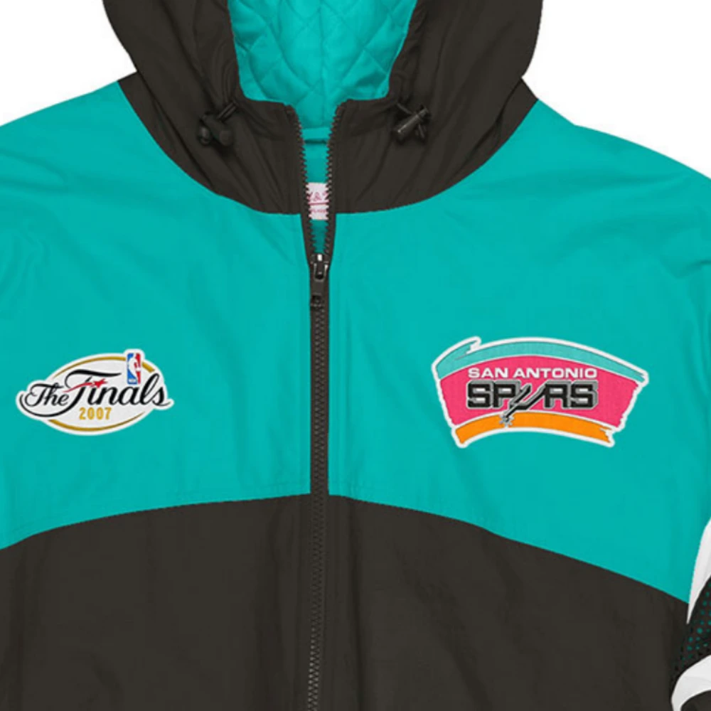Толстовка Mitchell & Ness с капюшоном в стиле ретро Сан-Антонио Спёрс унисекс черная, Цвет: черный, Размер: XL | Китай.рф
