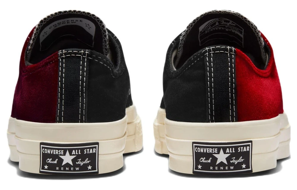 Кеды Beyond Retro x Converse Chuck Taylor 1970s Velvet низкие, унисекс, черно-красные, Размер: 37.5 | Китай.рф