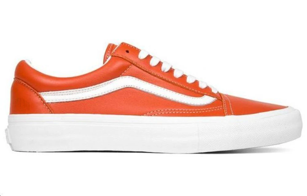 Кроссовки Vans Old Skool итальянская кожа оранжевые, Размер: 41 | Китай.рф