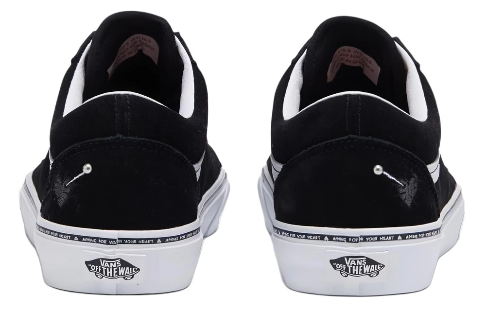 Кроссовки Vans низкий топ для скейтборда, черно-белые, с амортизацией, Цвет: Черно-белый, Размер: 35 | Китай.рф