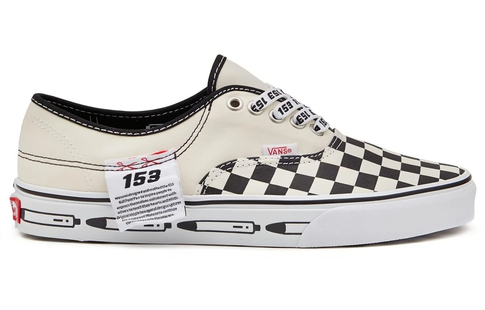 Кроссовки Vans Authentic классические в клетку черно-белые, Размер: 36 | Китай.рф
