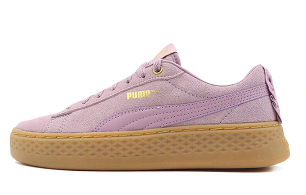 Кеды женские PUMA Smash Platform ретро коричнево-розовые, Размер: 37 | Китай.рф