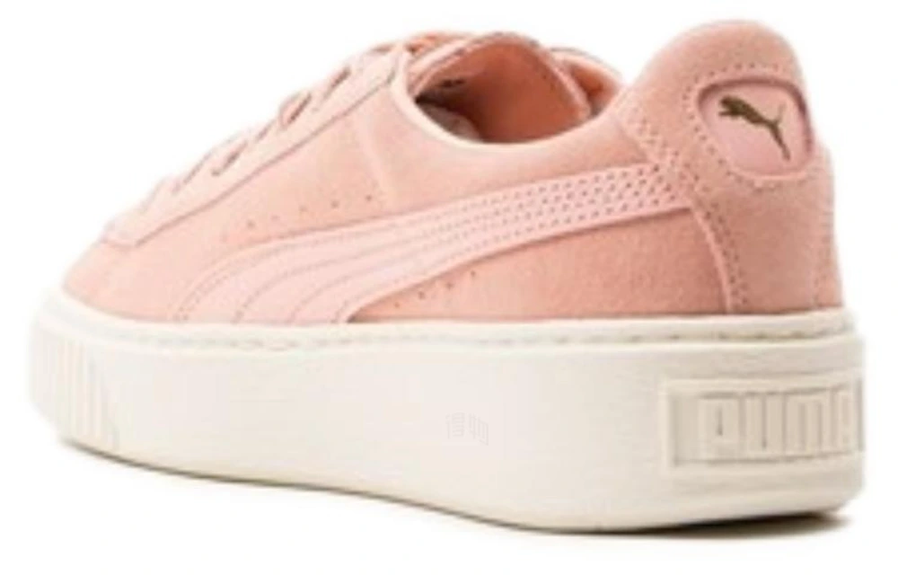 Кеды PUMA Suede Platform бело-розовые на платформе, Размер: 38 | Китай.рф
