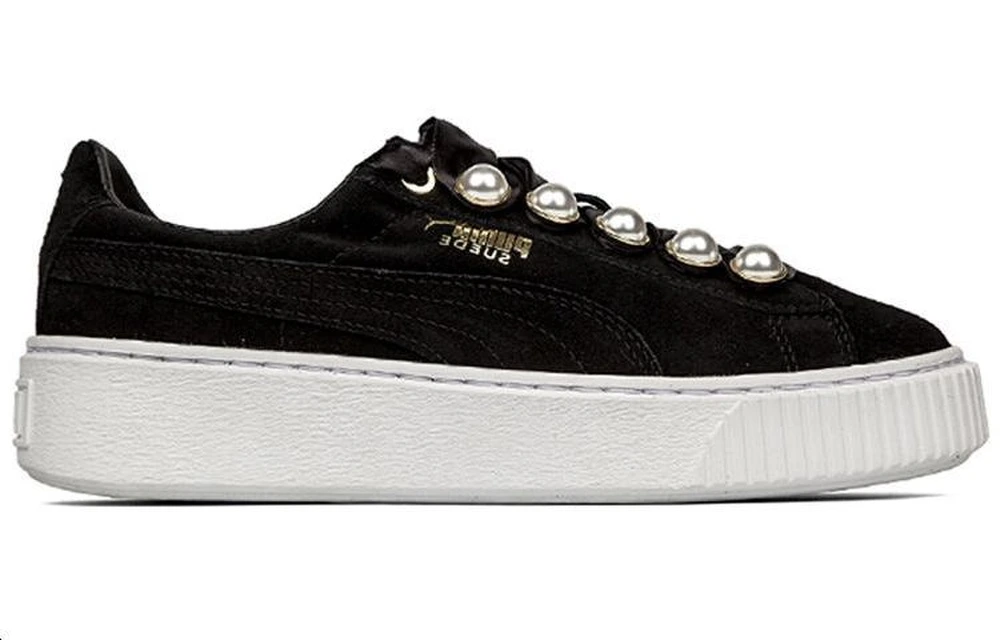 Кроссовки PUMA Suede кеды женские черные, Размер: 38 | Китай.рф